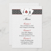 Las vegas trouwmenkkaarten menu (Voorkant / Achterkant)
