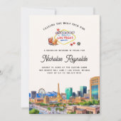 Las Vegas | Uitnodiging voor vrijgezellenfeest (Voorkant)