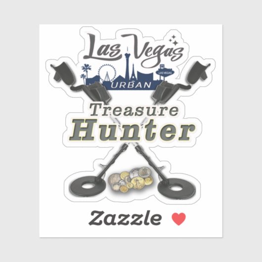 Las Vegas Urban Treasure Hunter Logo Sticker (Vel)