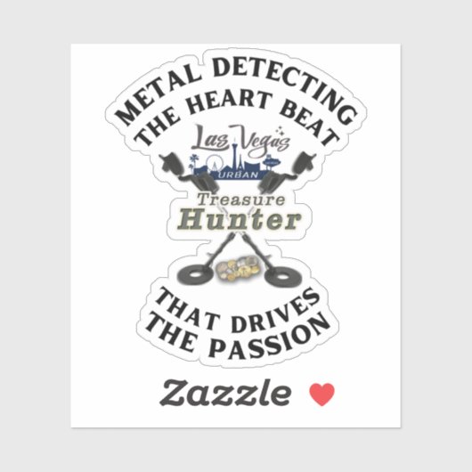 Las Vegas Urban Treasure Hunter Logo Sticker (Vel)