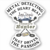 Las Vegas Urban Treasure Hunter Logo Sticker (Voorkant)