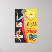  Las Vegas USA Travel Poster Canvas Print (Voorkant)