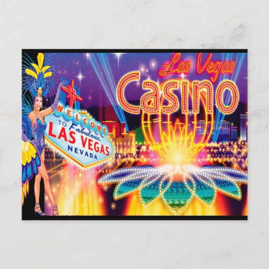 Las Vegas Vacation Briefkaart (Voorkant)