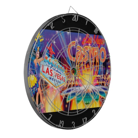 Las Vegas Vacation Dartbord (Voorkant Links)