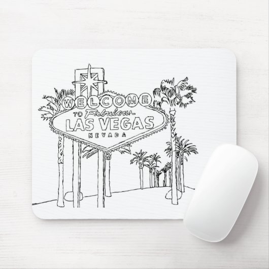 Las Vegas Vacation Drawing Vacation Art Traveling Muismat (Met muis)