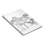 Las Vegas Vacation Drawing Vacation Art Traveling Notitieboek (Rechterzijde)