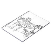 Las Vegas Vacation Drawing Vacation Art Traveling Notitieboek (Linkerzijde)