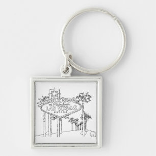 Las Vegas Vacation Drawing Vacation Art Traveling Sleutelhanger