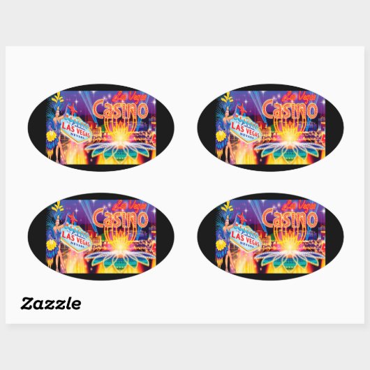 Las Vegas Vacation Ovale Sticker (Vel)