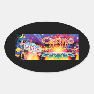 Las Vegas Vacation Ovale Sticker