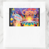 Las Vegas Vacation Rechthoekige Sticker (Tas)