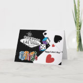 Las Vegas Vaderdagkaart Bedankkaart (Voorkant)