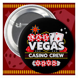 Las Vegas Vakantie Casino Crew Las Vegas Ronde Button 5,7 Cm