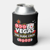 Las Vegas Vakantie Dude Crew Jongens Trip Las Vega Blikjeskoeler (Blikje Voorkant)