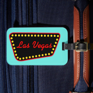 Las Vegas Vakantie Koffer Honeymoon Bagage Label