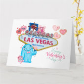 Las Vegas Valentijn grote Kaart (Gele Bloem)