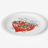 Las Vegas Valentijn Wedding Papieren Bordje (Gekanteld)