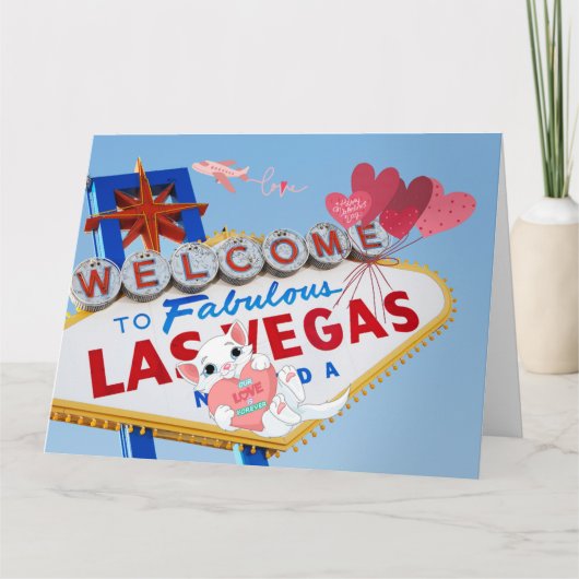 Las Vegas Valentijnsdag grote Kaart (Voorkant)