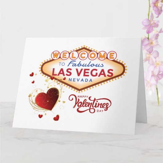 Las Vegas Valentijnskaart Kaart (Orchidee)