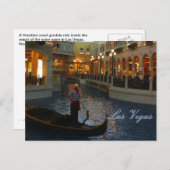 Las Vegas Venetian Canal Briefkaart (Voorkant / Achterkant)