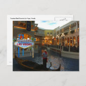 Las Vegas Venetian Gondola Briefkaart (Voorkant / Achterkant)