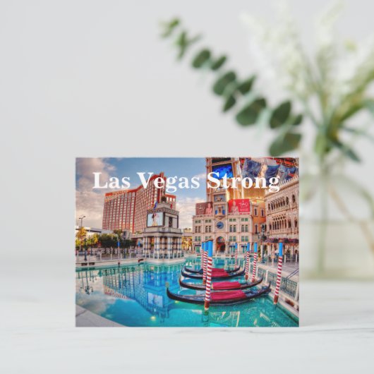 Las Vegas Venetian Hotel Floating Gondolas Briefkaart (Staand voorkant)