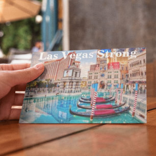 Las Vegas Venetian Hotel Floating Gondolas Briefkaart