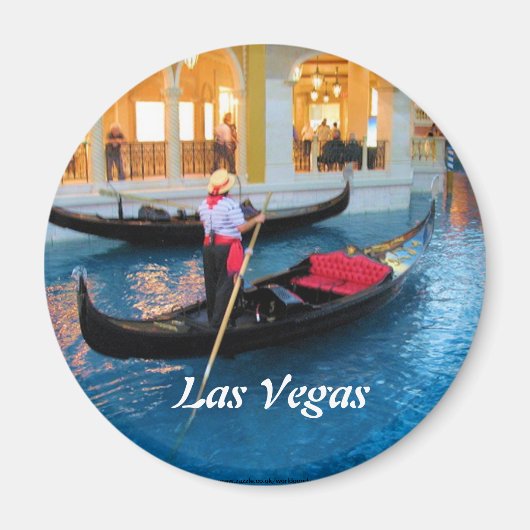 Las Vegas Venetië gondelaars magneet (Voorkant)
