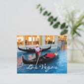 Las Vegas Venice Gondoliers briefkaart (Staand voorkant)