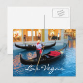 Las Vegas Venice Gondoliers briefkaart (Voorkant / Achterkant)