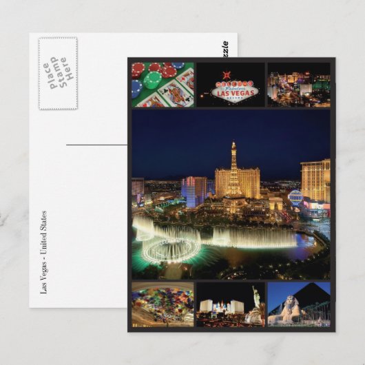 Las Vegas - Verenigde Staten Briefkaart (Voorkant / Achterkant)