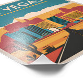 Las Vegas Verenigde Staten vintage Foto Afdruk (Hoek)