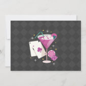 Las Vegas Verjaardag Casino Dice Chips Fotofeest Kaart (Achterkant)