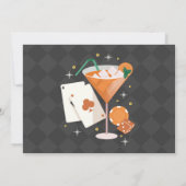 Las Vegas Verjaardag Casino Dice Chips Fotofeest Kaart (Achterkant)