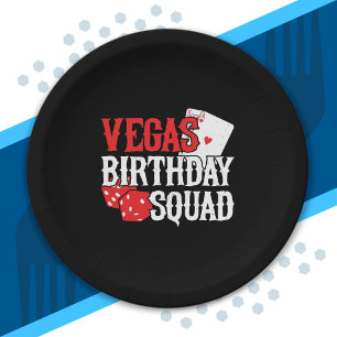 Las Vegas Verjaardag - Feest in Vegas Verjaardagsp Papieren Bordje