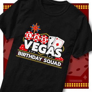 Las Vegas Verjaardag Team Feest Crew Overeenkomsti T-shirt