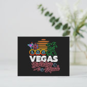 Las Vegas Verjaardag - Vegas Verjaardag Squad Briefkaart (Staand voorkant)