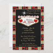 Las Vegas Verjaardag viering | Uitnodiging voor fe (Voorkant)