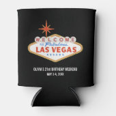 Las Vegas Verjaardag Weekend Party Favor Custom Blikjeskoeler (Voorkant)