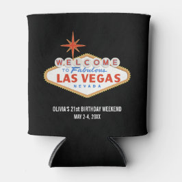 Las Vegas Verjaardag Weekend Party Favor Custom Blikjeskoeler