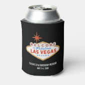 Las Vegas Verjaardag Weekend Party Favor Custom Blikjeskoeler (Blikje Achterkant)