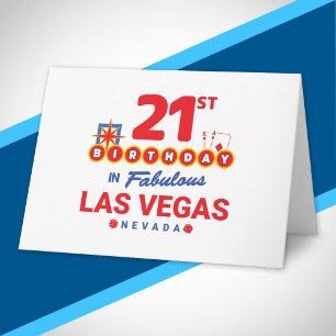 Las Vegas Verjaardagsfeest - 21e Verjaardag In Veg Kaart