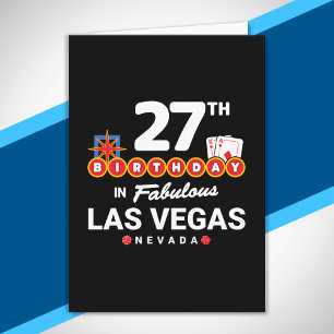 Las Vegas Verjaardagsfeest - 27e Verjaardag In Veg Kaart