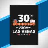 Las Vegas Verjaardagsfeest - 30e Verjaardag In Veg Kaart