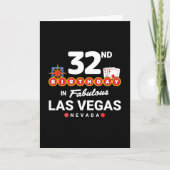 Las Vegas Verjaardagsfeest - 32e verjaardag in Veg Kaart (Voorkant)