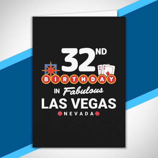 Las Vegas Verjaardagsfeest - 32e verjaardag in Veg Kaart