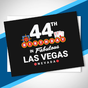 Las Vegas Verjaardagsfeest - 44ste verjaardag in V Briefkaart