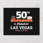 Las Vegas Verjaardagsfeest - 50e verjaardag in Veg Briefkaart (Voorkant)