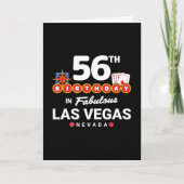 Las Vegas Verjaardagsfeest - 56e verjaardag in Veg Kaart (Voorkant)