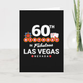 Las Vegas Verjaardagsfeest - 60e verjaardag in Veg Kaart (Voorkant)